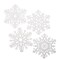 White Snowflake Cut Outs, 14-2/5" Beautifully Cut for Hanging Decorations (Pack of 24)